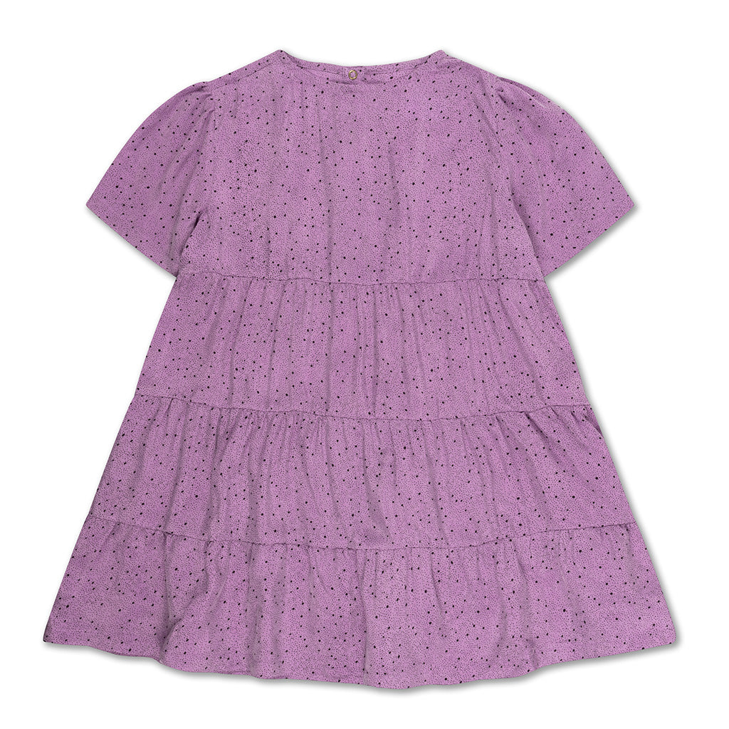 Dress Ruffle Orchid Dot