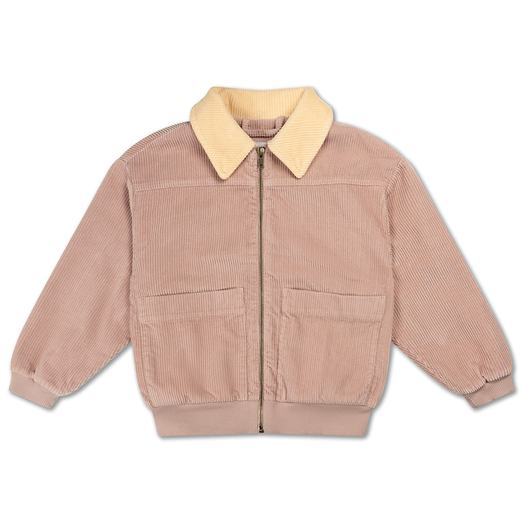Bomber Collar Mauve Rose