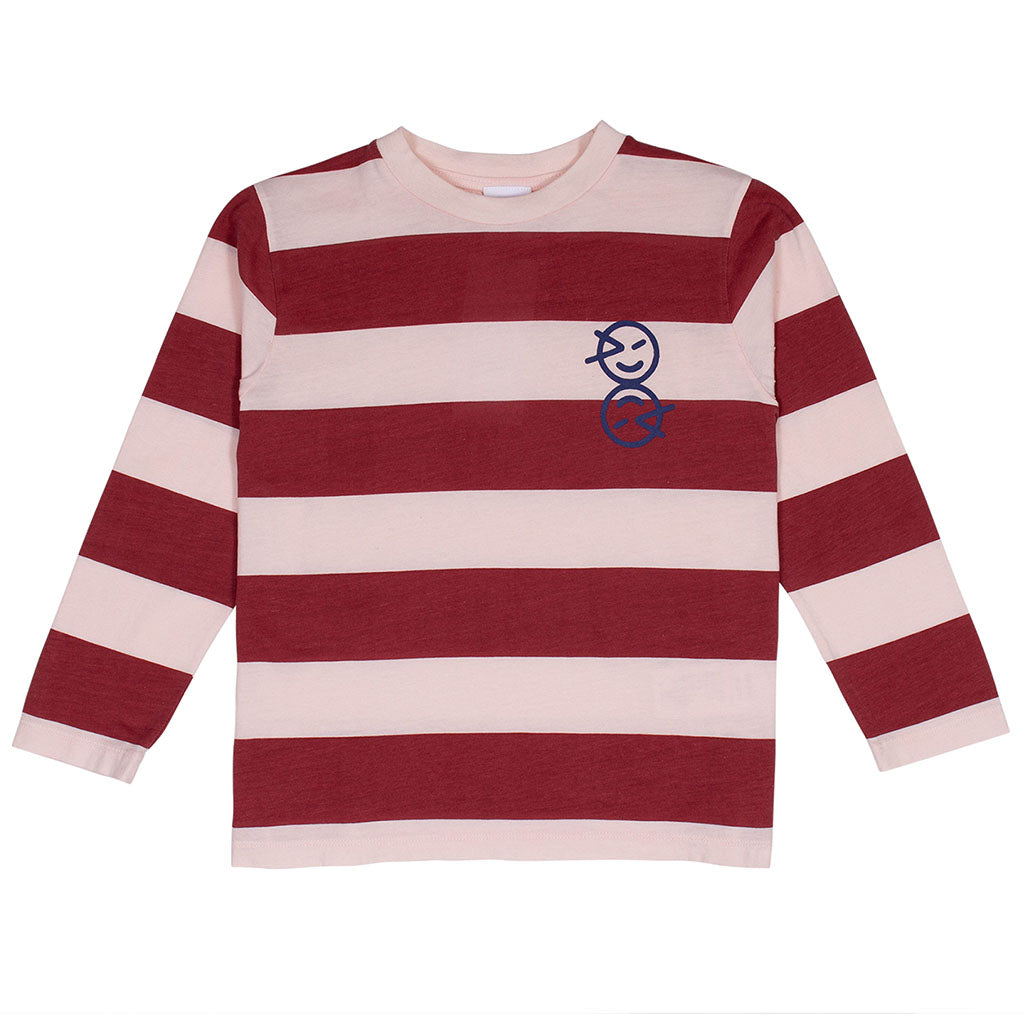 Longsleeve Base Layer Ecru Collage Red