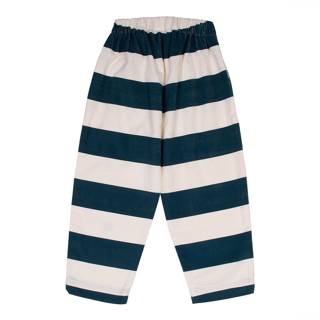 Pant Corduroy Wide Green Stripe