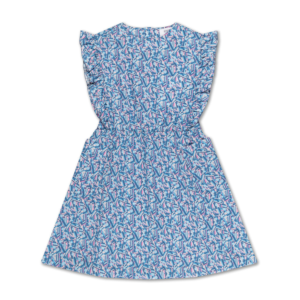 Dress Ruffle Misty Liberty Graphic Flower