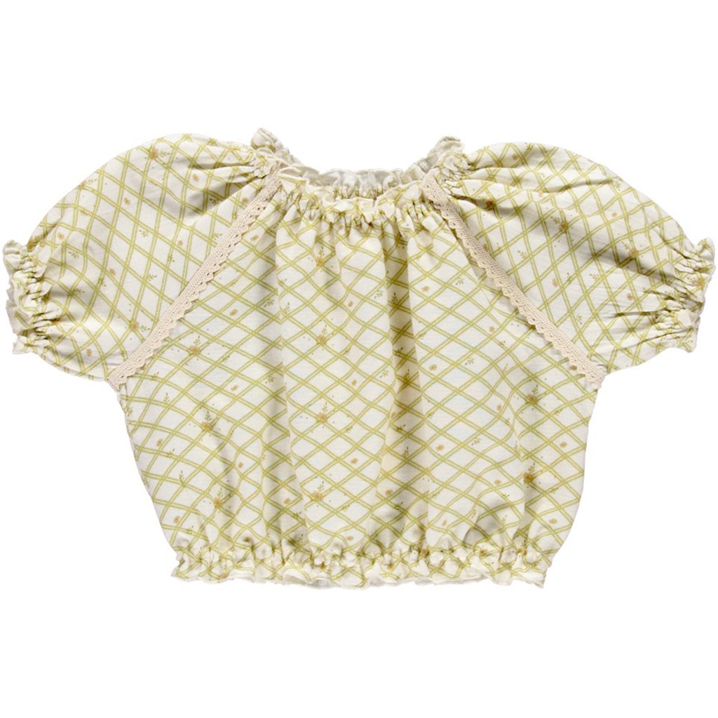 Blouse Josephine Flower Check