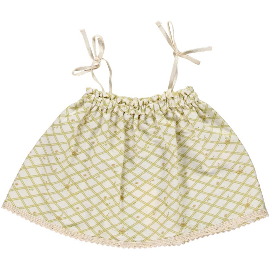 Top Ada Flower Check Woman