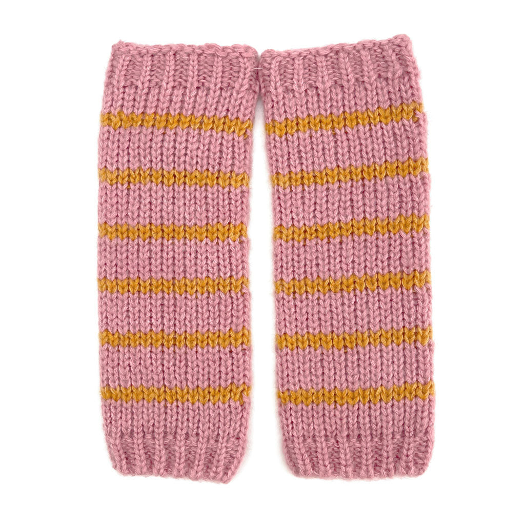 Armwarmers Knitted Warm Pink