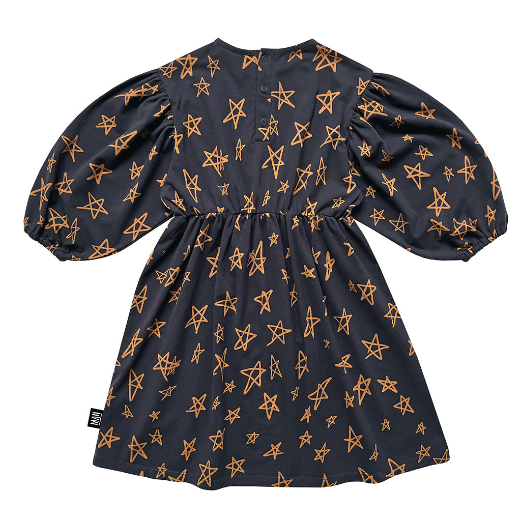 Dress Puffed Sleeve Star