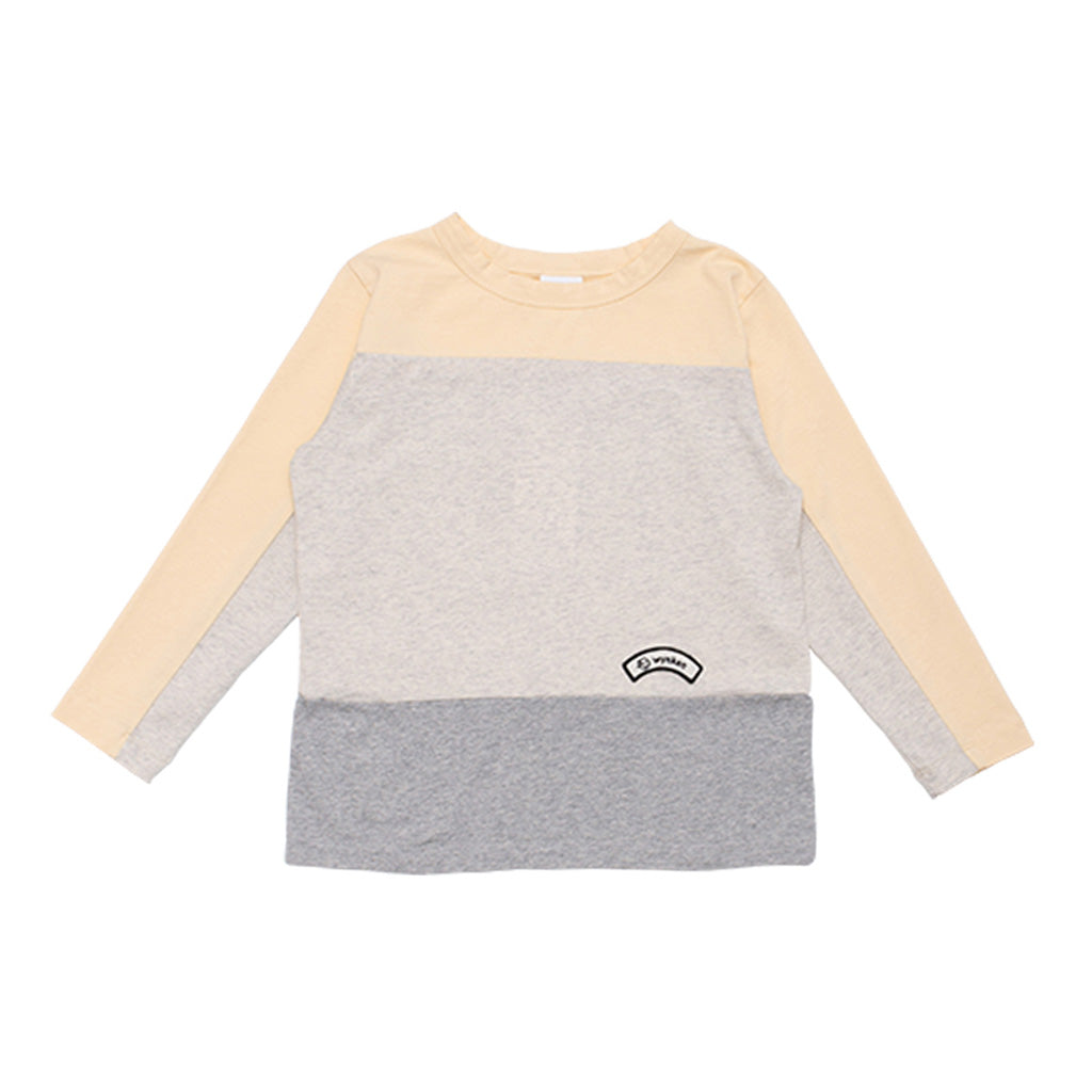 Longsleeve Tri-line Grey Melanges