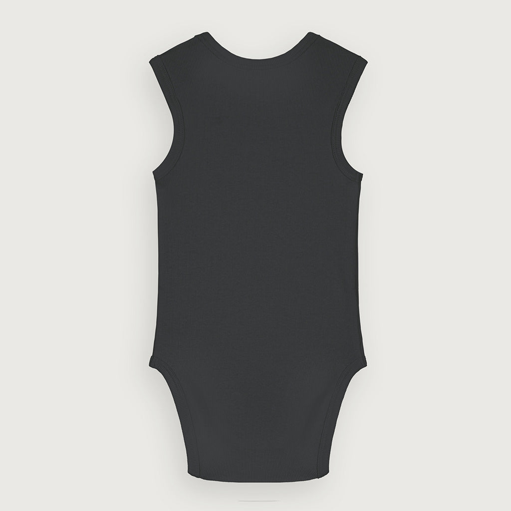 Onesie Sleeveless Baby Nearly Black 2-PACK