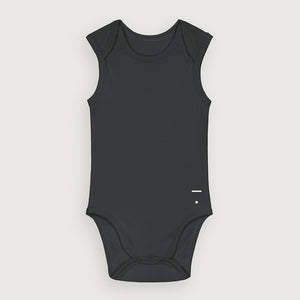 Onesie Sleeveless Baby Nearly Black 2-PACK