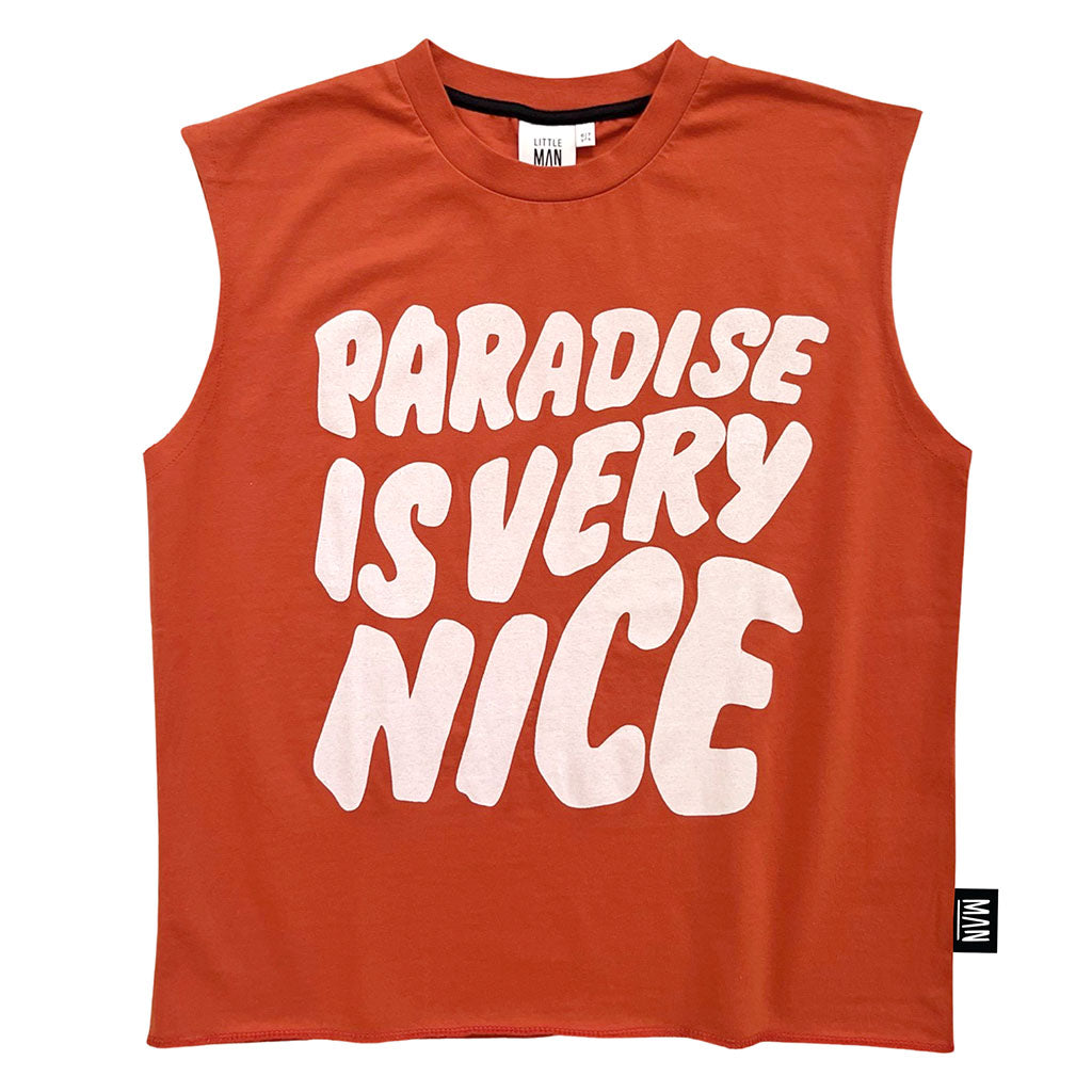 Tank Paradise Is Very Nice Cherry Red