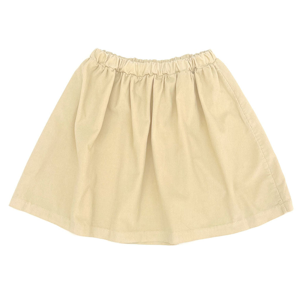 Skirt Rib Velvet Vanilla