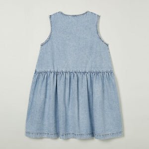 Dress Button Fade Out Blue