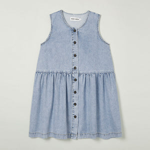 Dress Button Fade Out Blue