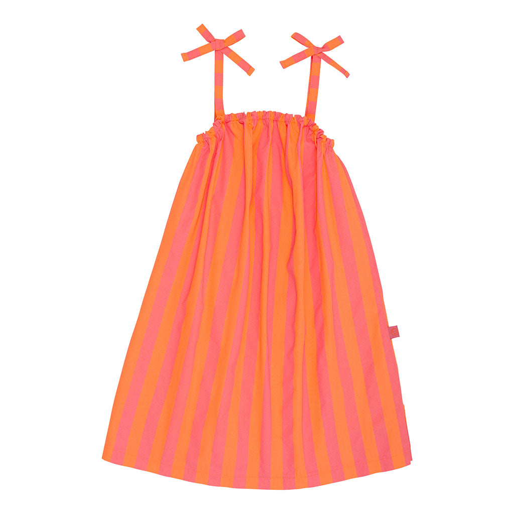 Dress Sun Diamond Lipstick Naranja Stripe