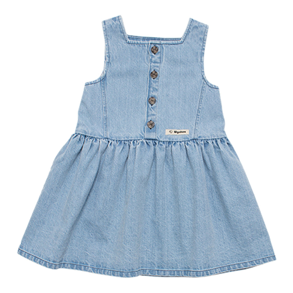 Dress Pinafore Maria Pale Bleached Denim