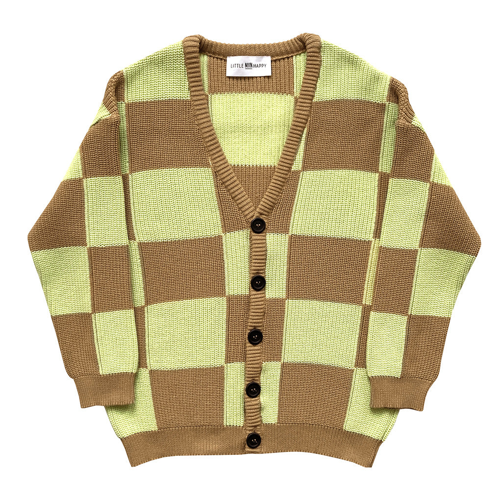 Cardigan Knit Checkerboard