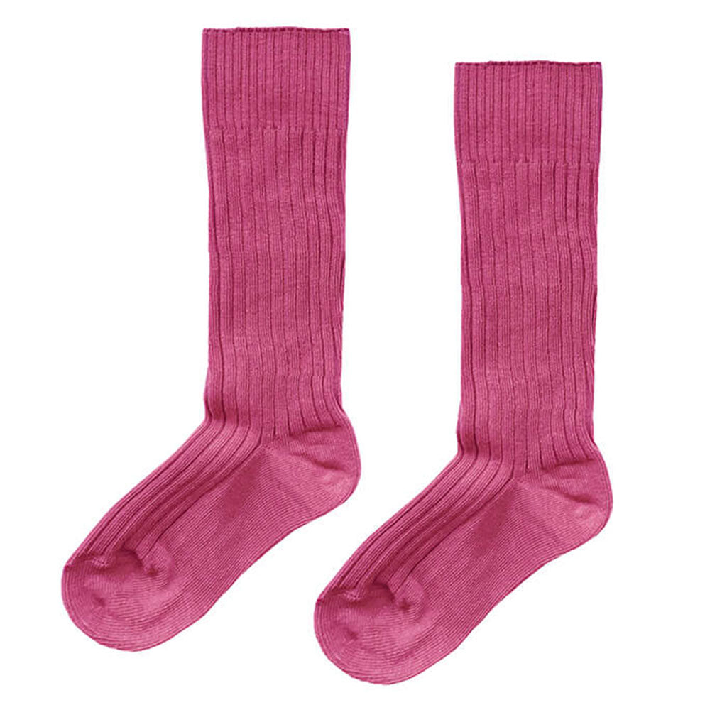 Socks Knee Ribbed Wild Rose