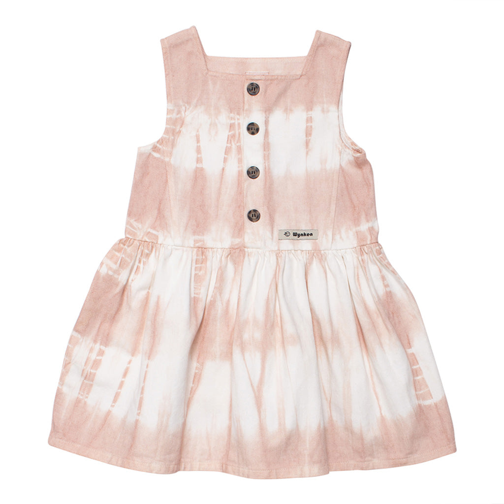 Dress Pinafore Maria Soft Pink Tie Dye