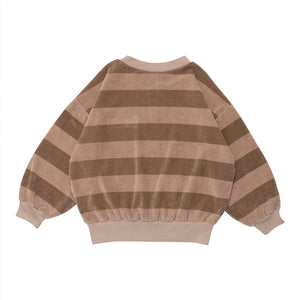 Sweater Perform Soft Brown Stripe