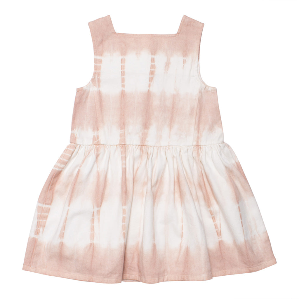 Dress Pinafore Maria Soft Pink Tie Dye