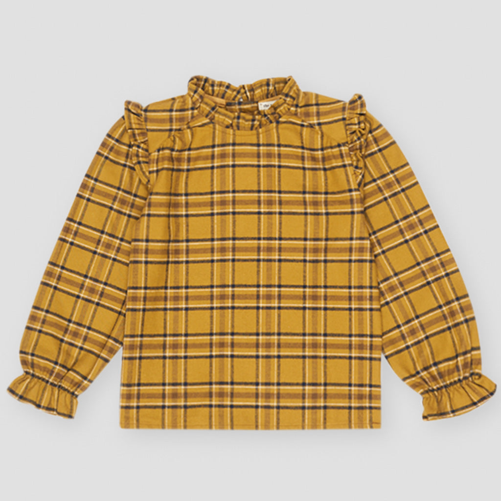 Blouse Ethan Olive Check