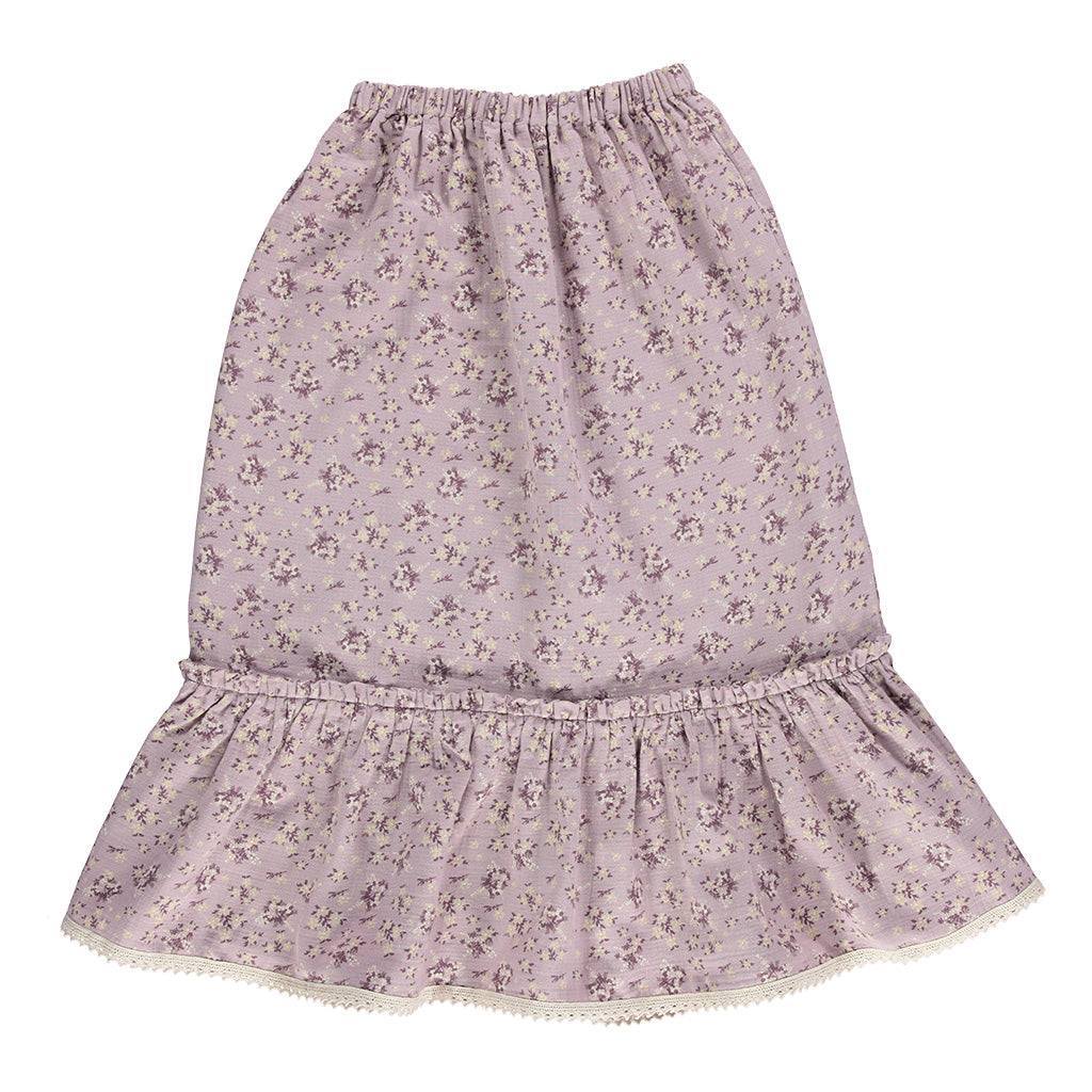 Skirt Katha Flower Lilac Floral Woman