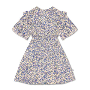 Dress Ruffle Delfts Blue Flower