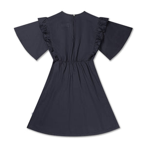 Dress Ruffle Night Blue