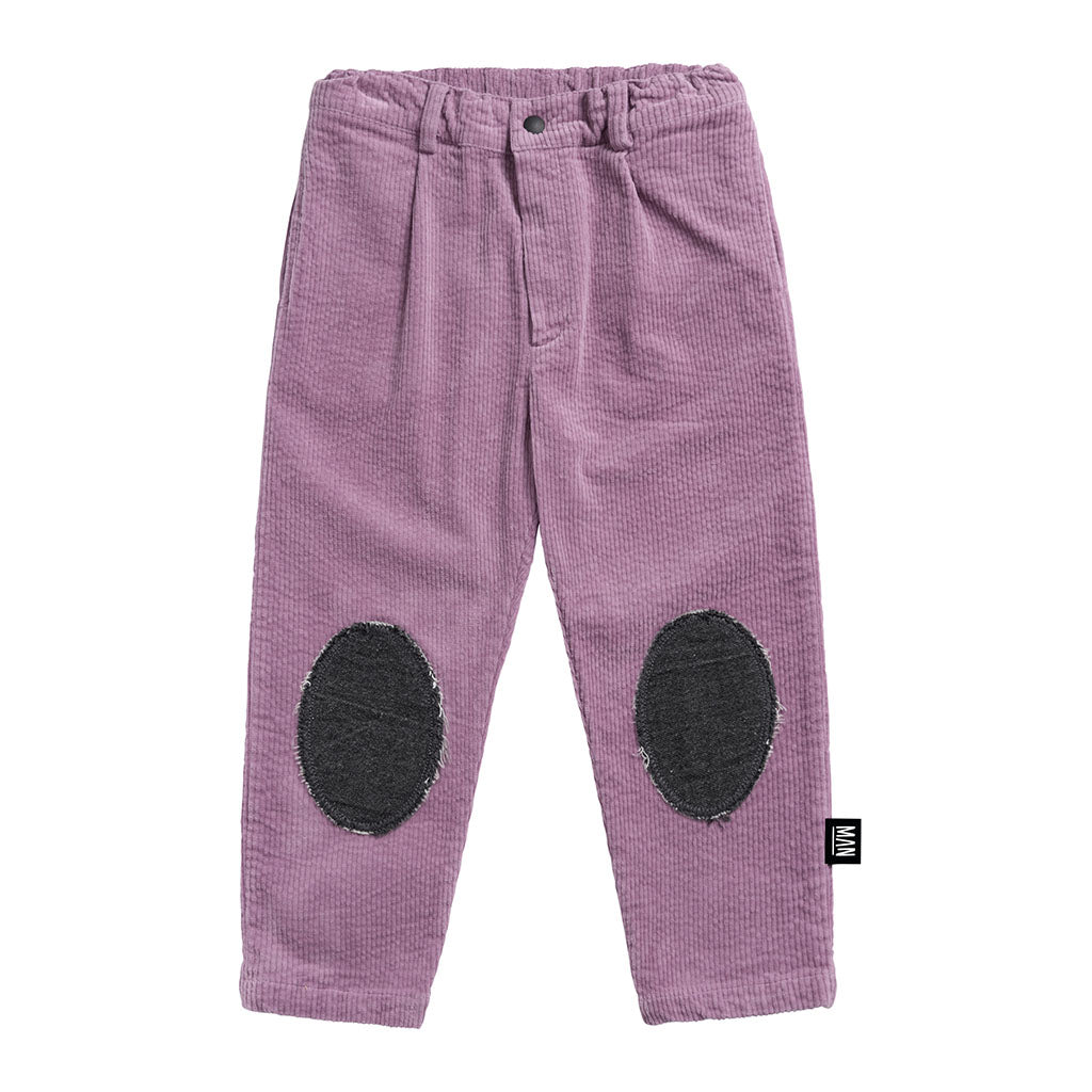 Chino Pants Corduroy Patched Purple