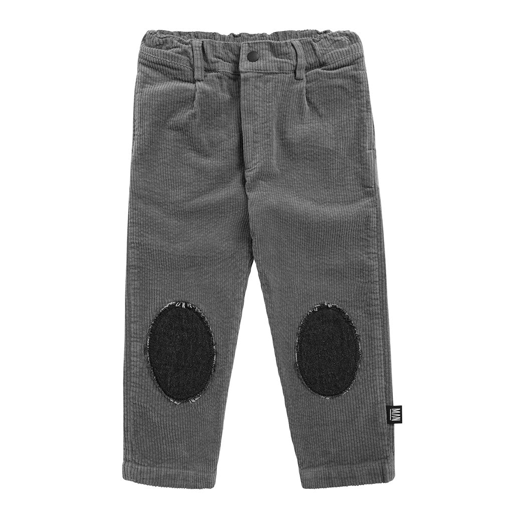 Chino Pants Corduroy Patched Grey