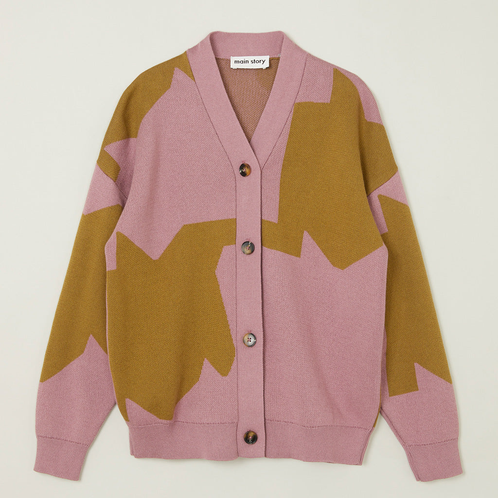 Cardigan Jacquard Mauve Moss