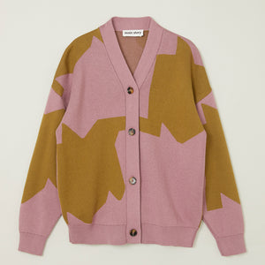 Cardigan Jacquard Mauve Moss