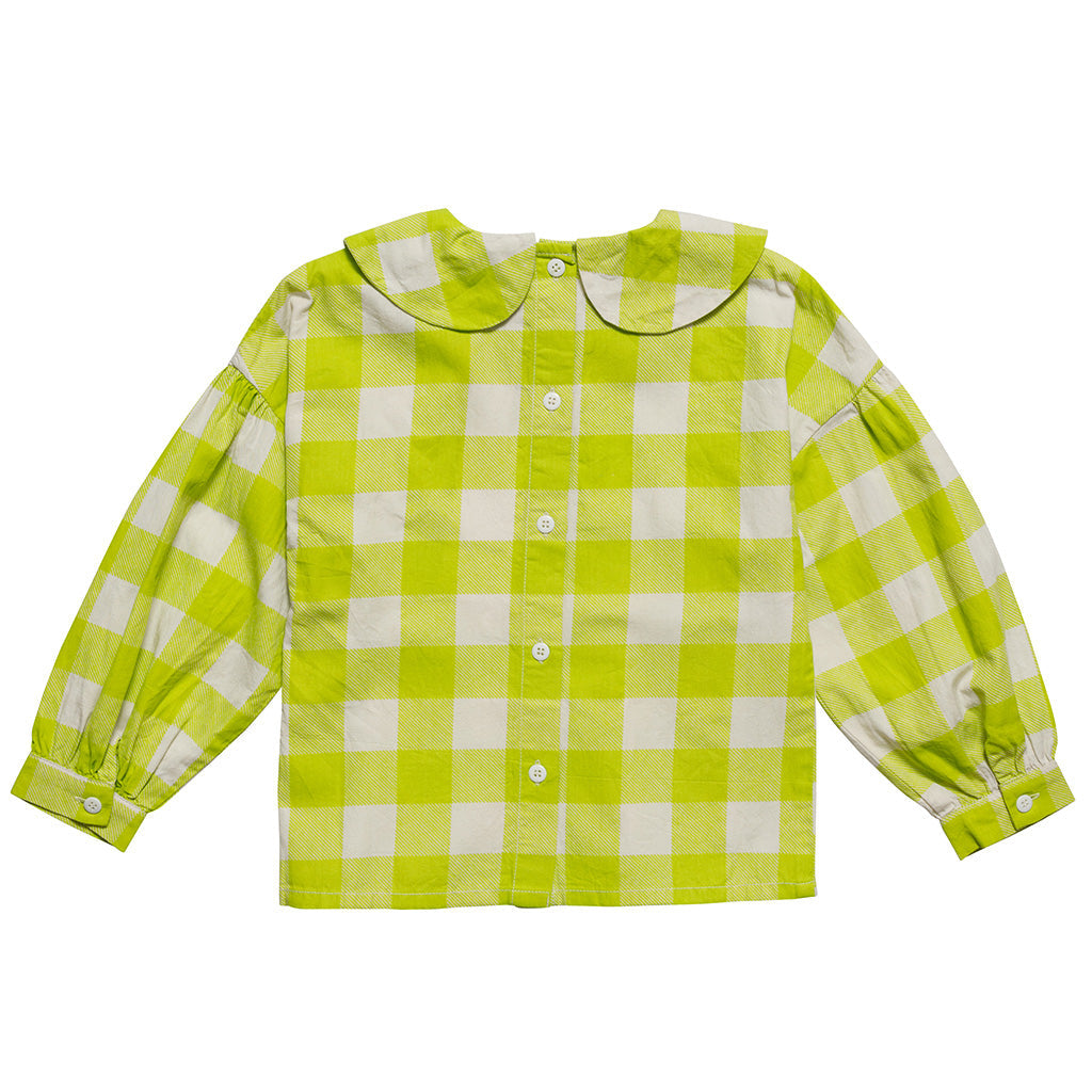 Blouse Pan Collar Acid Gingham