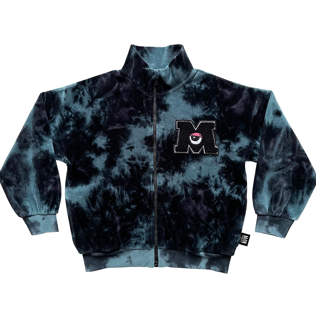 Jacket Zip Tie Dye Blue Monsters