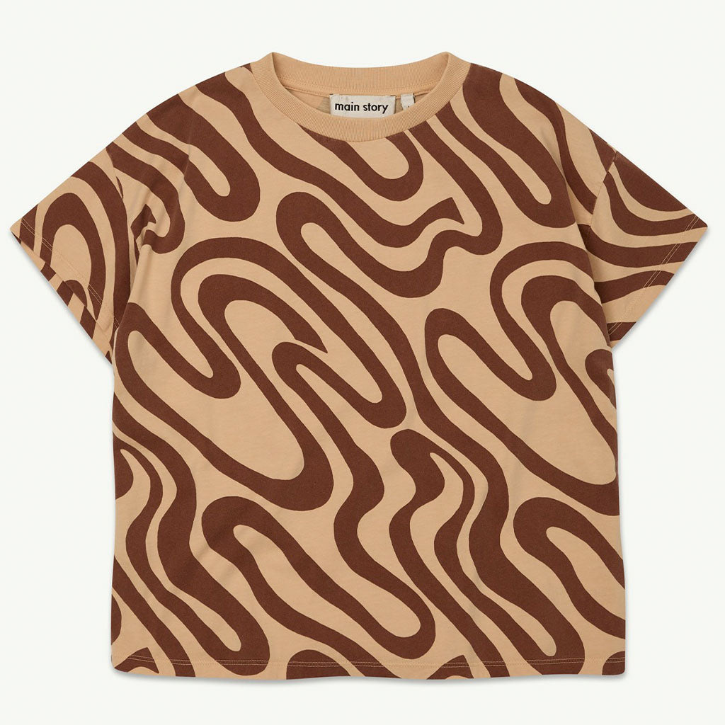 Tee Loose Swirl Honey Peach