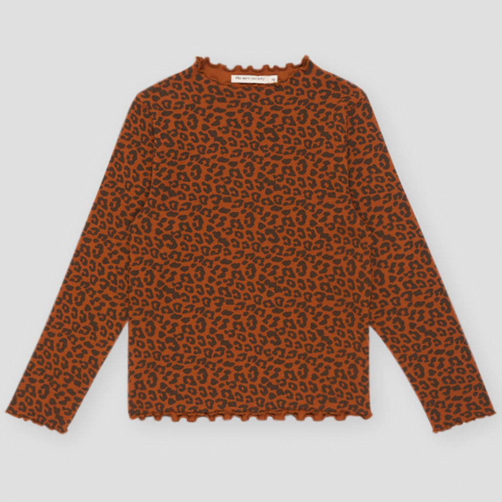 Tee Betsy Caramel Leo Print