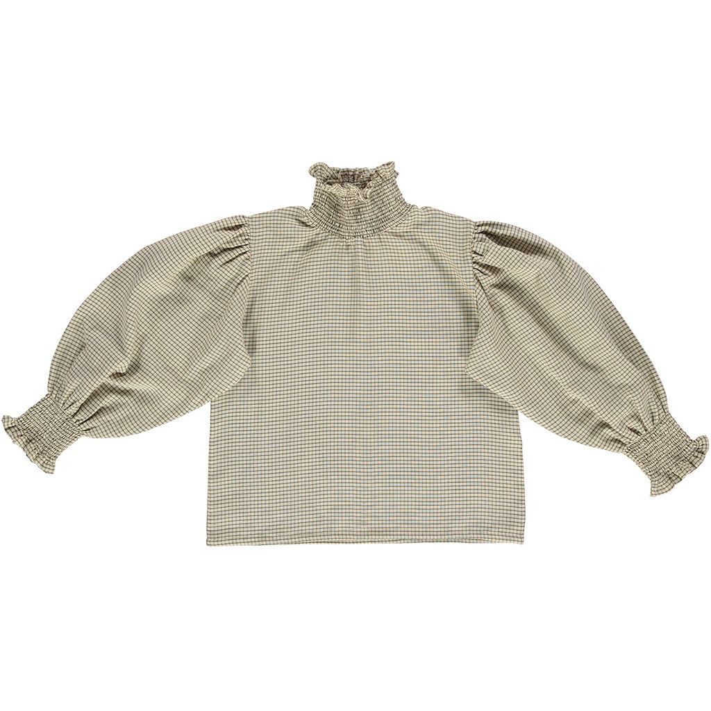 Blouse Smocked Check