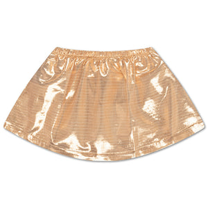 【送料&関税込】Golden  Star Mini Skirt Gold/Silver Gold and Silver Metallic Elasticated Mini Skirt
