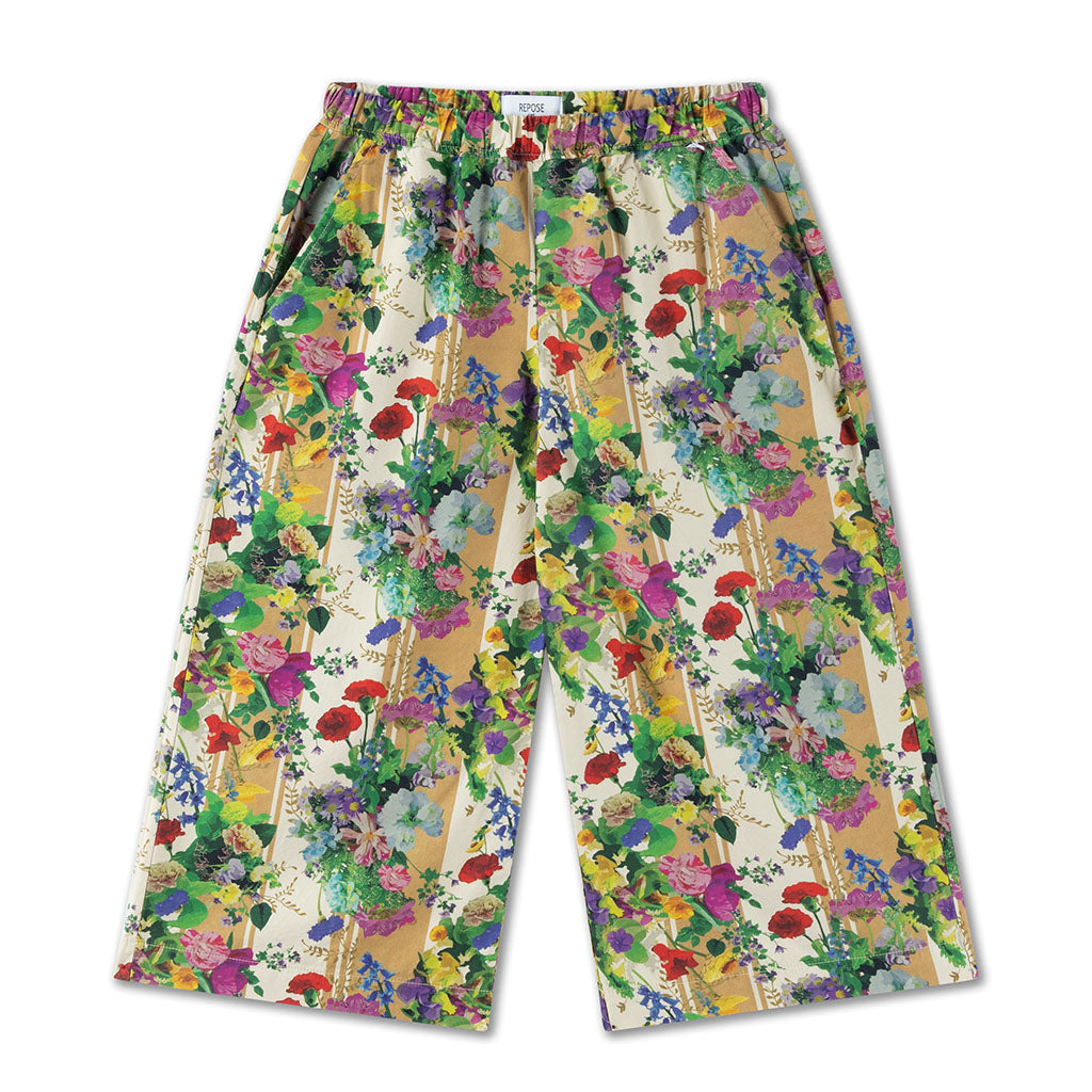 Pants Straight Fizzy Flower