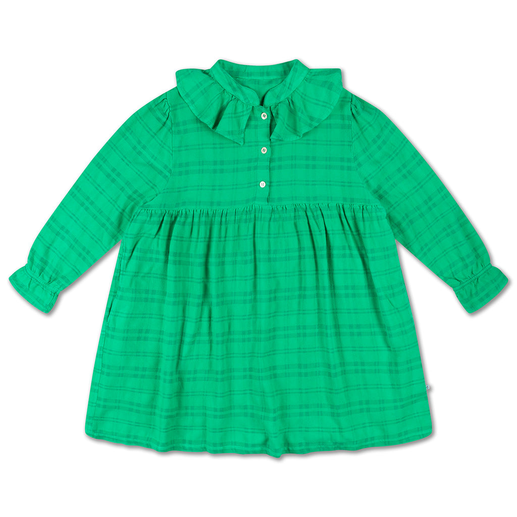 Dress Frilly Magic Green Check