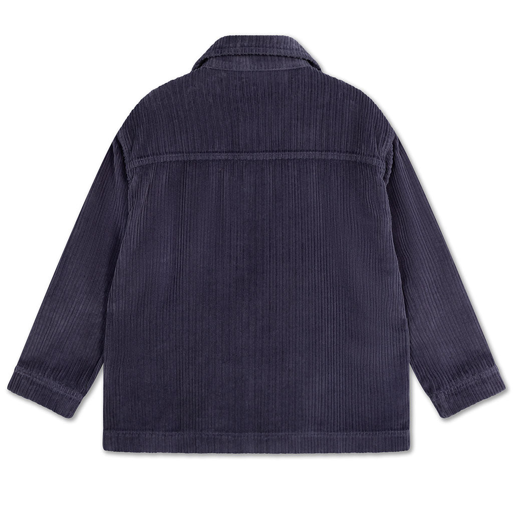 Jacket Round Pocket Washed Blue