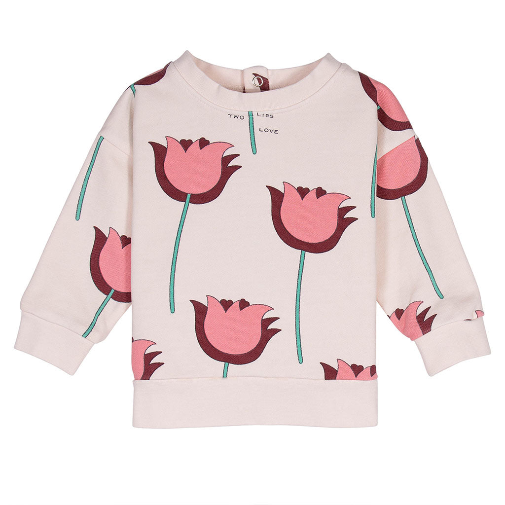 Sweater Baby Two Lips Love Ecru