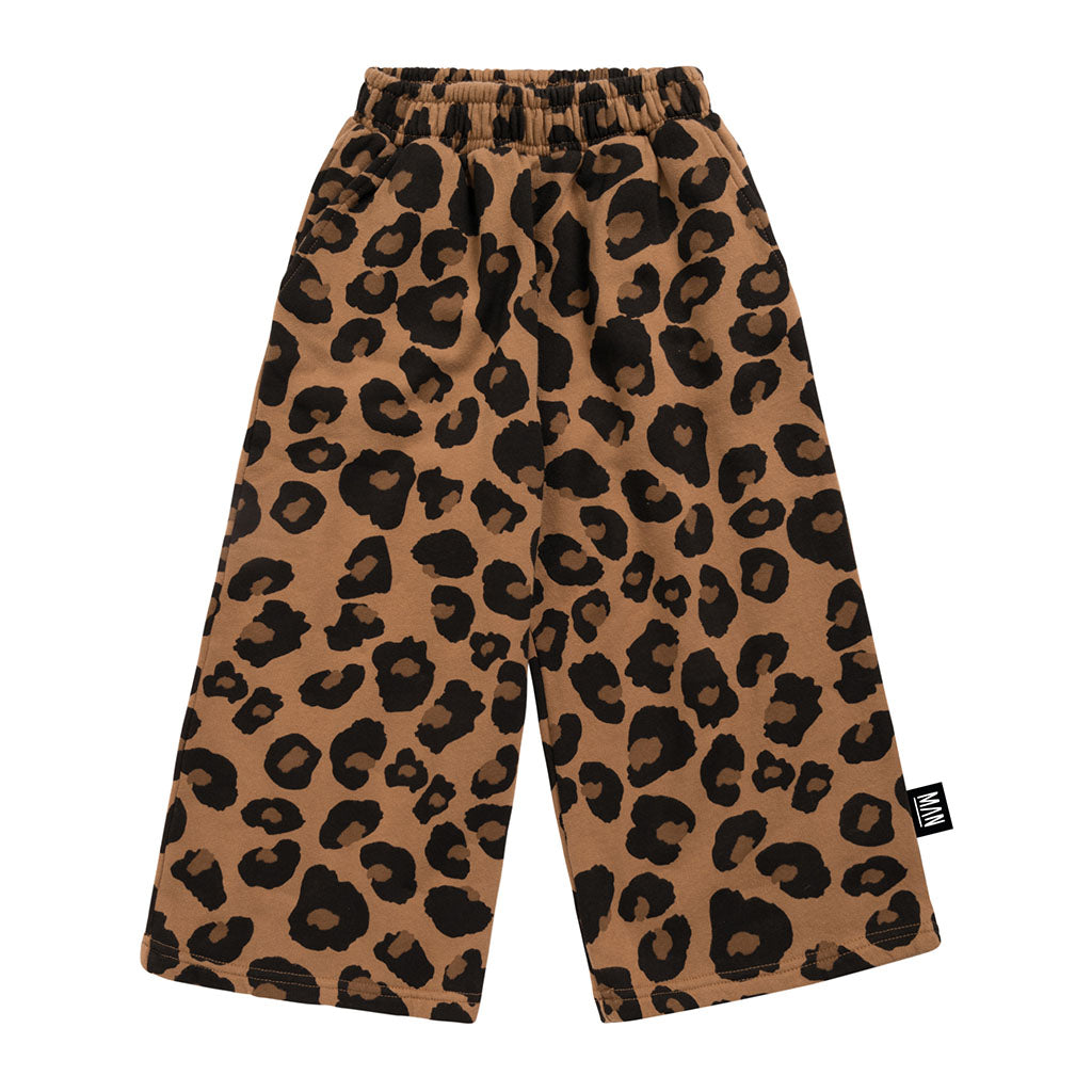 Pants Jogging Straight Leg Leopard
