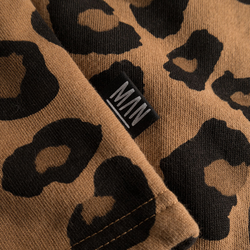 Pants Jogging Straight Leg Leopard