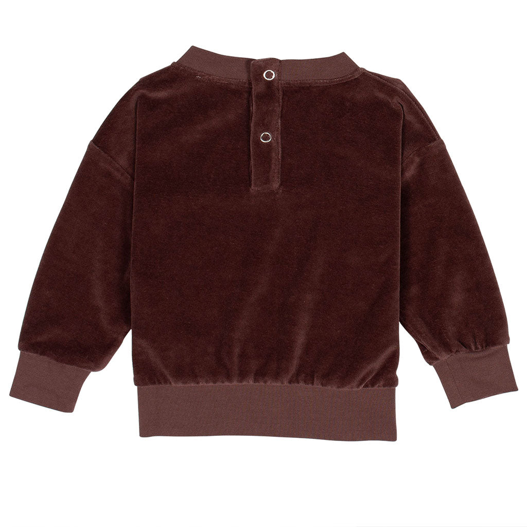 Sweater Mini Velour Choc