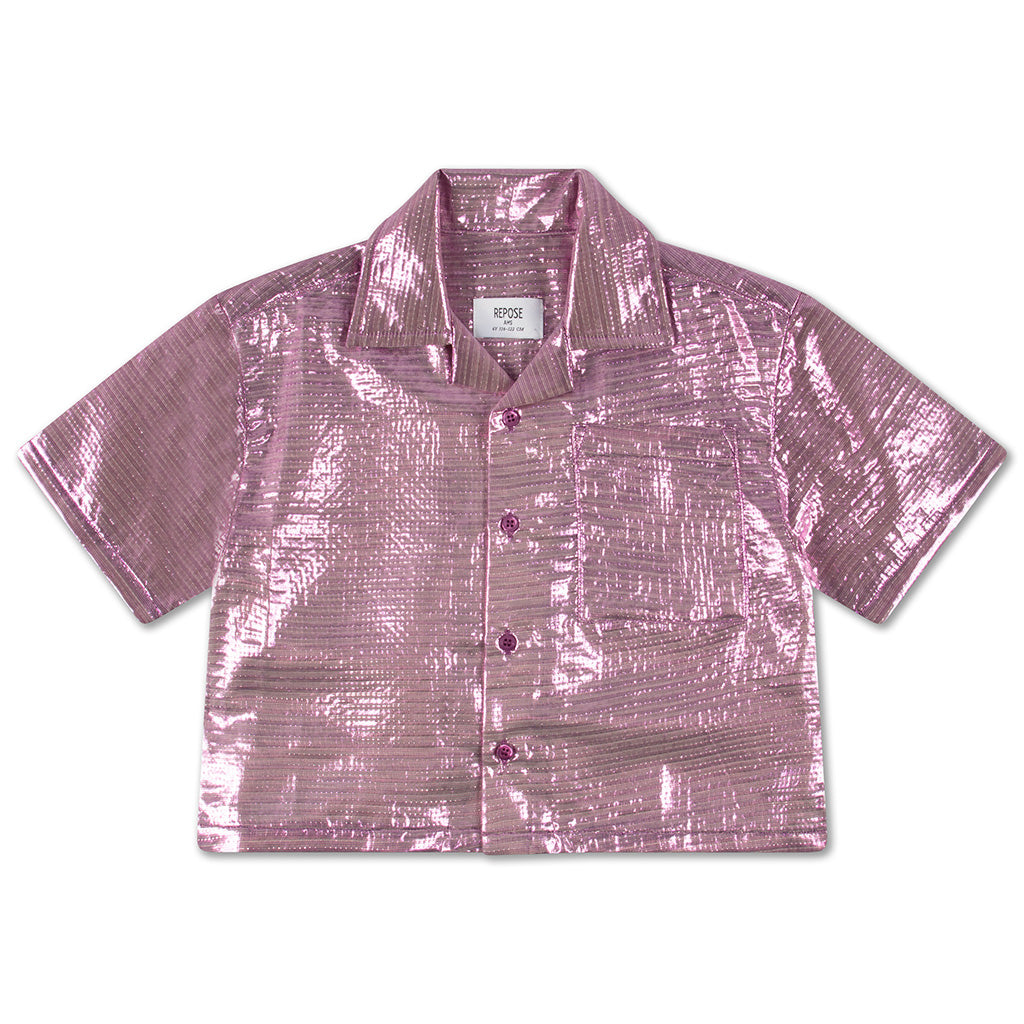 Shirt Cropped Boxy Sparkling Violet – Across the Street