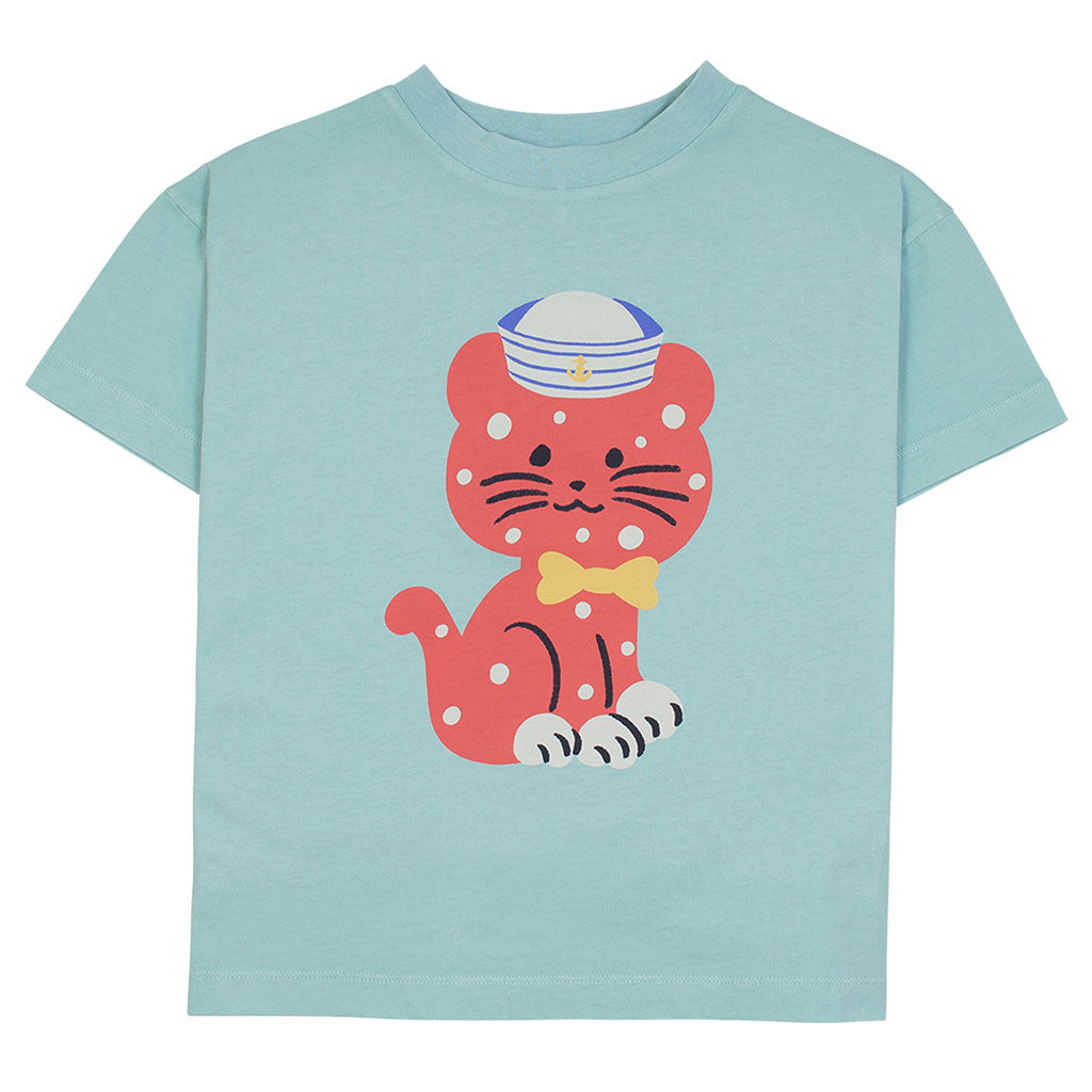 Tee Vela Kitten Sea Green