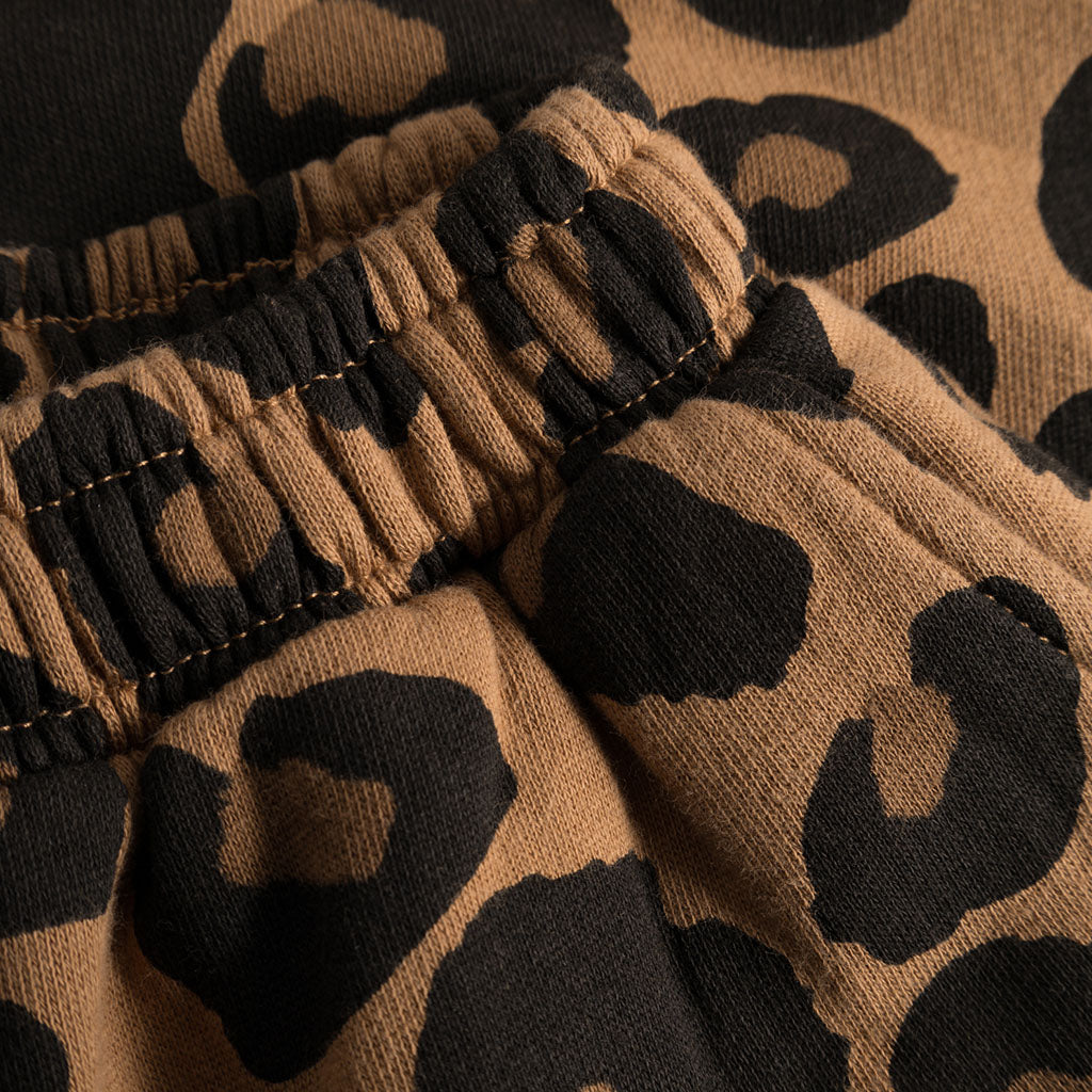 Pants Jogging Straight Leg Leopard