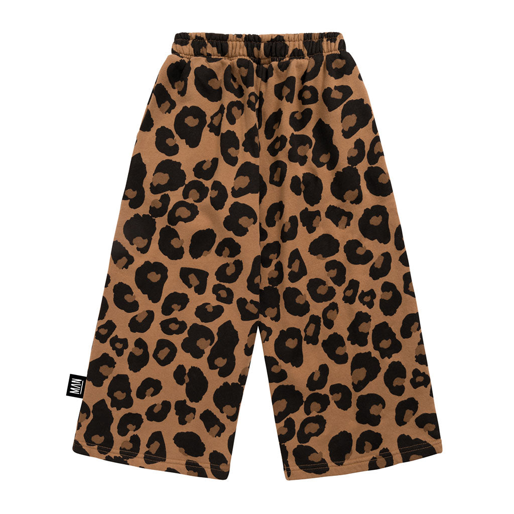 Pants Jogging Straight Leg Leopard