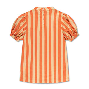 Dress Wavy Tangerine Block Stripe