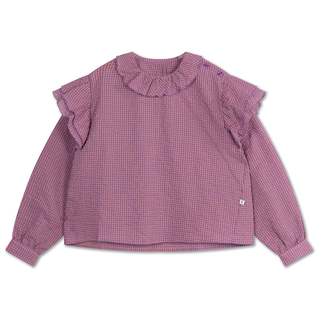 Blouse Ava Multi Mauve Check
